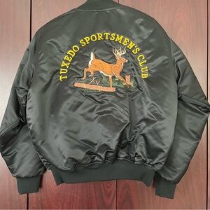 Vintage 1990s Tuxedo Sportsmen’s Club Varsity Jacket. Size XL